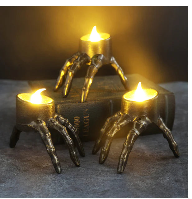 Halloween Skull LED Candle Lantern for Home Decoration