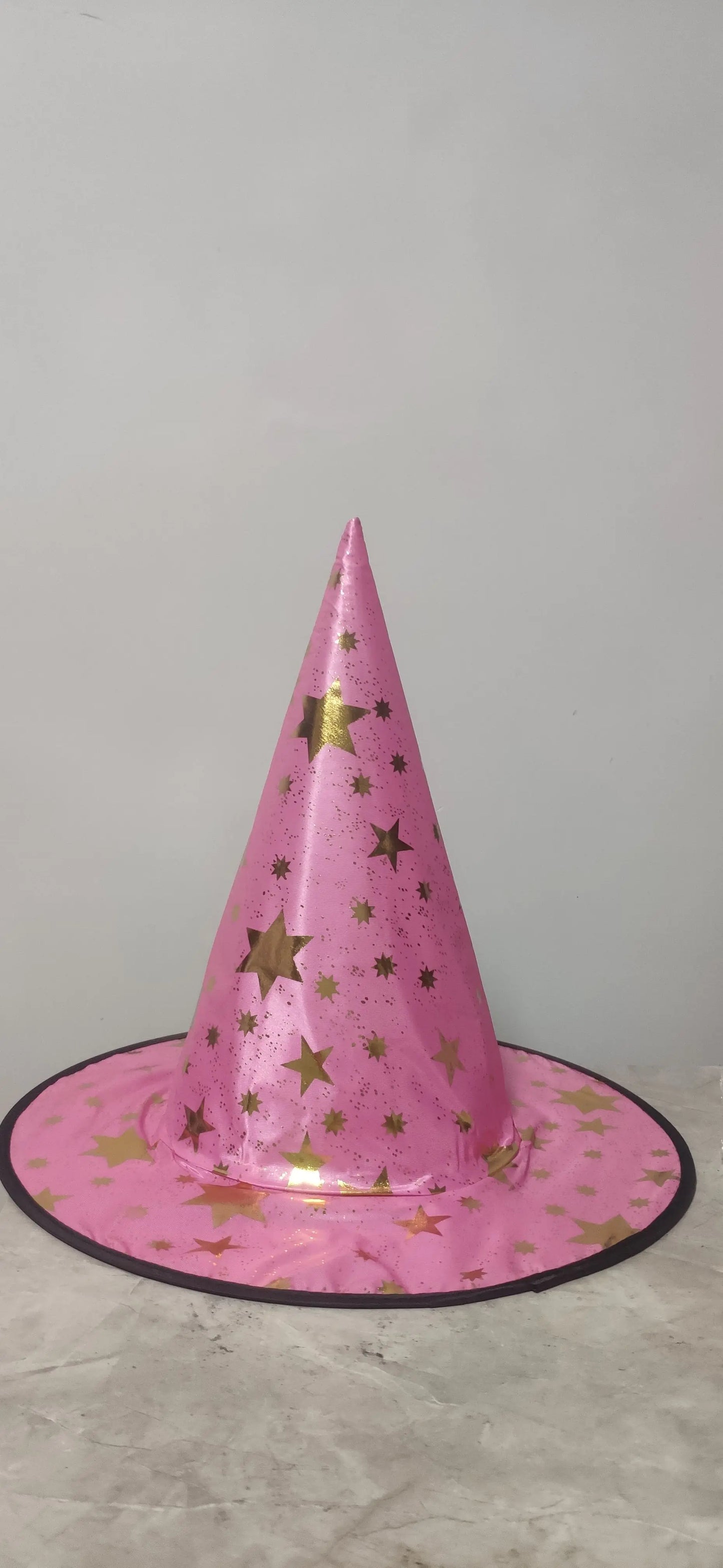 Black Polyester Witch Hat for Halloween Dress Up