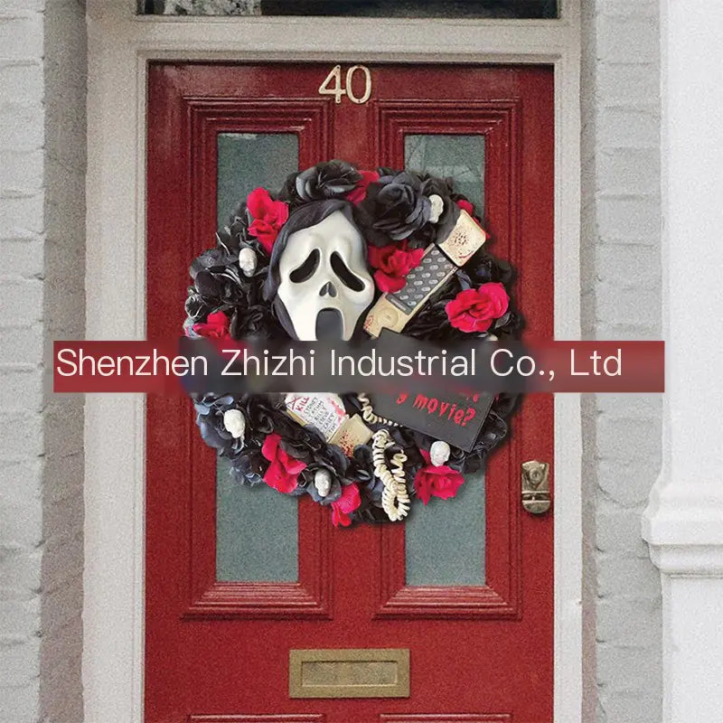 Halloween Skull Decoration Wreath for Parties and Events