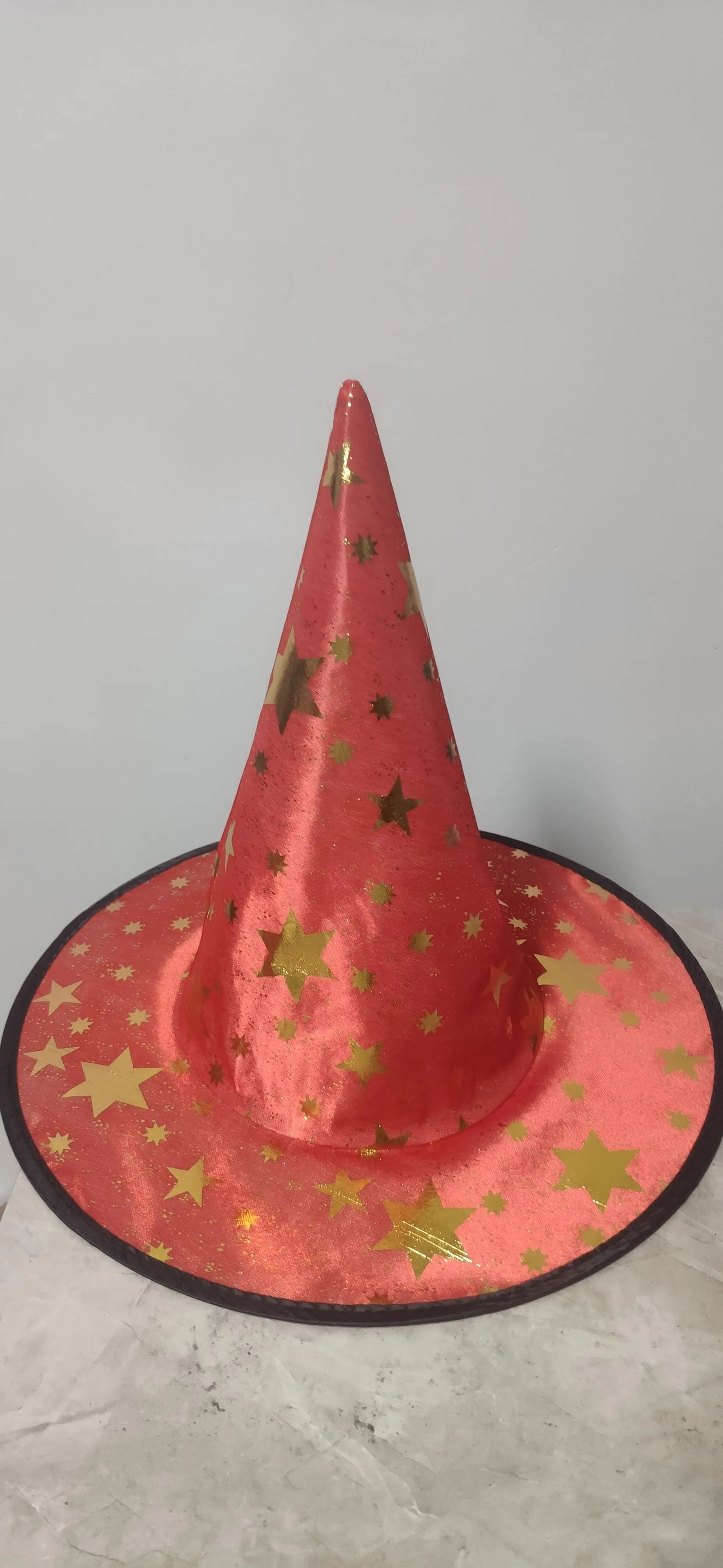 Black Polyester Witch Hat for Halloween Dress Up
