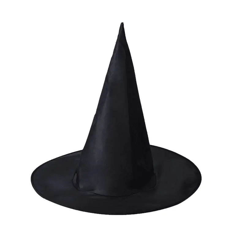 Black Polyester Witch Hat for Halloween Dress Up