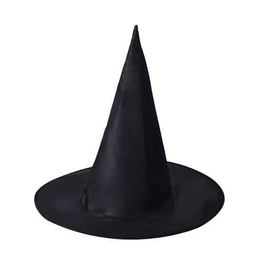 Black Polyester Witch Hat for Halloween Dress Up
