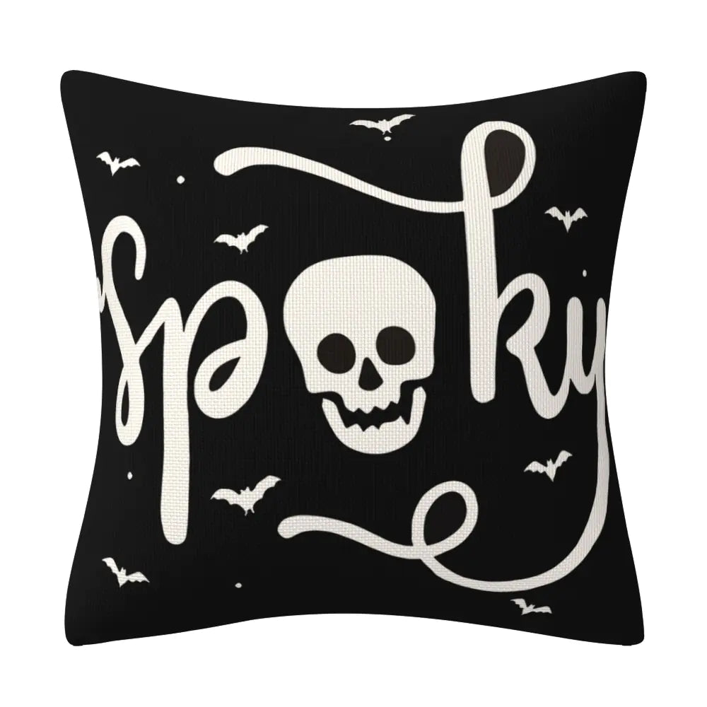 Halloween Linen Pillow Cover for Home Decoration