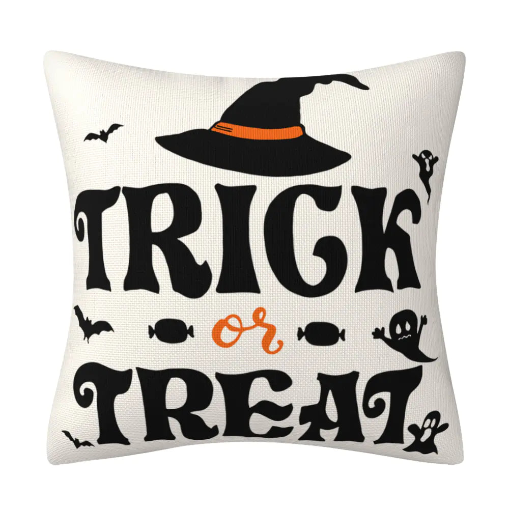Halloween Linen Pillow Cover for Home Decoration