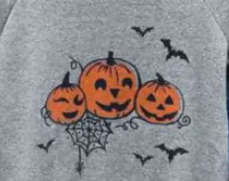 Halloween Pumpkin Face Bat Pocket Sweatshirt